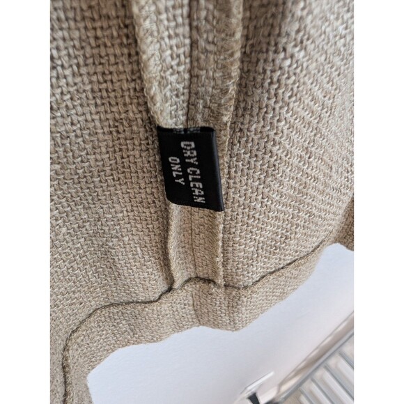 Ellen Tracy Woven Linen Jute Jacket Blazer Natural Size 12 - Picture 4 of 7